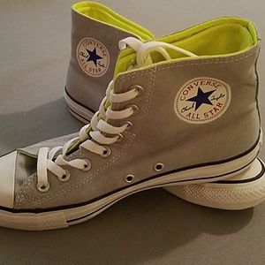 NWOT Grey High Top Converse Sneakers